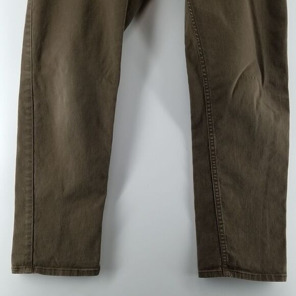 Dockers Jeans Men's Size 32x32 Athletic Fit Tan 5 Pocket Button Zip Closure - Picture 3 of 10